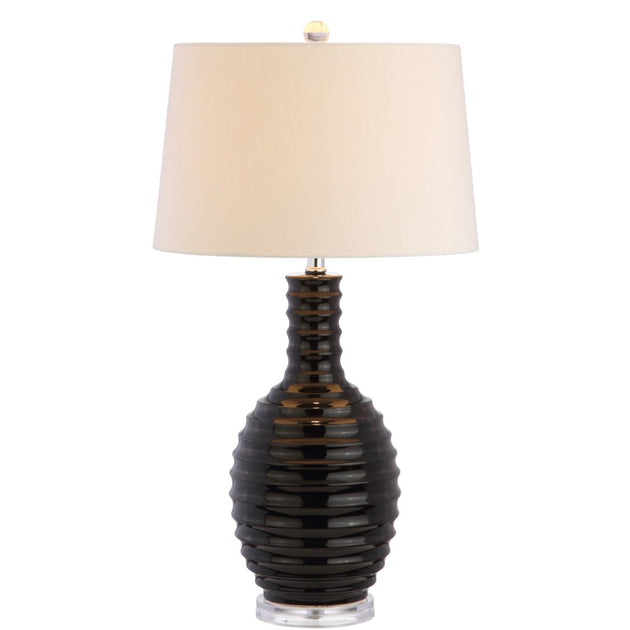 Lampe de table LED en céramique Jonathan Y Dylan 29,5" 3
