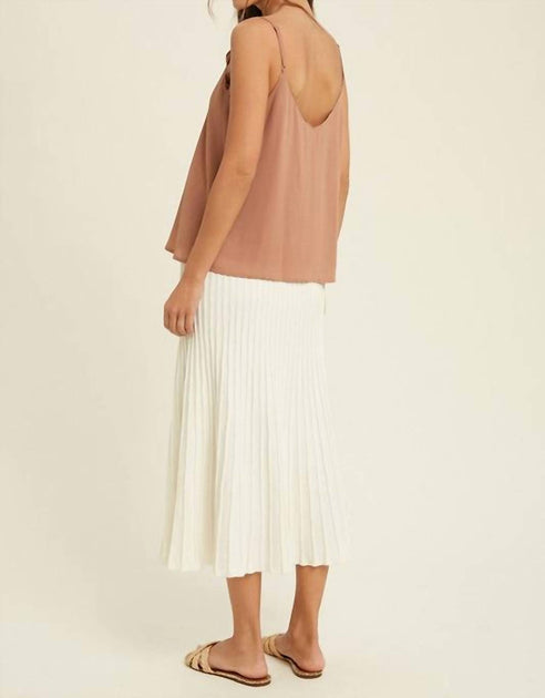 Wishlist Ruffle Detail Cami Top Brown Medium 4
