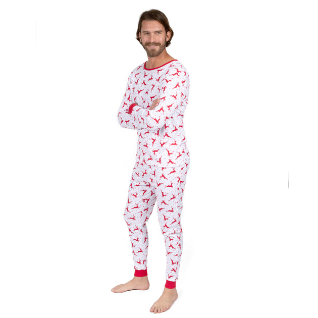 Leveret Christmas Zweiteilige Pyjama Rot/Weiß XX-Large 2