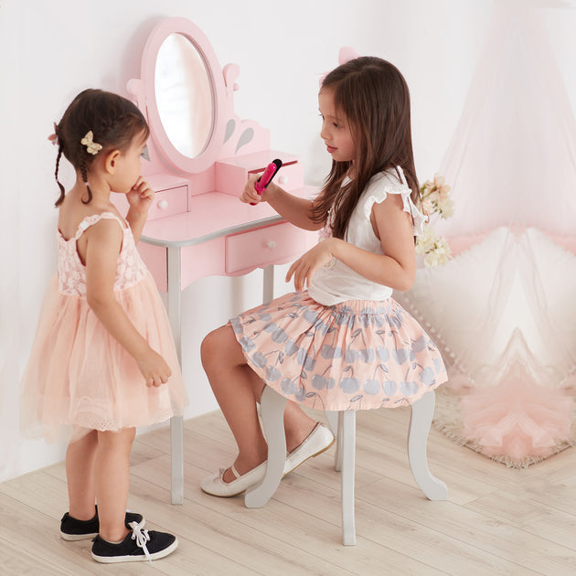Teamson Kids TD-12851A Vanity Set Pink 3
