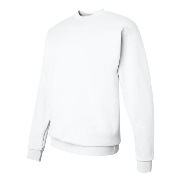 Hanes Ecosmart Crewneck Sweatshirt White Medium 4