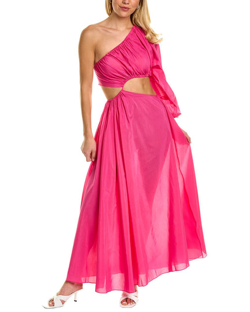 matteau one shoulder cocoon dress Matteau | Dresses | Matteau Cocoon Cotton Voile Oneshoulder Maxi