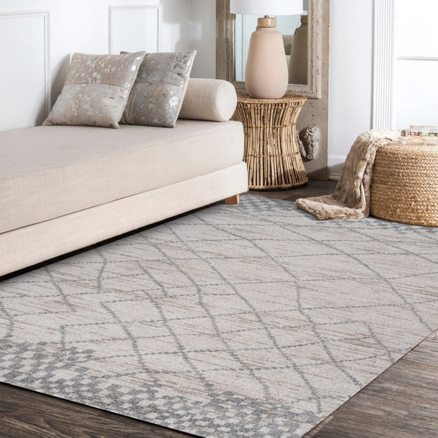 Jonathan Y Asilah Area Rug Ivory Gray 4