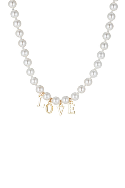 Candy Shadi LOVE Necklace Gold 2