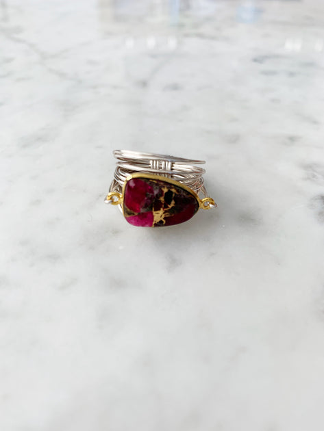 A Blonde and Her Bag Torrey Ring Red US 6 2