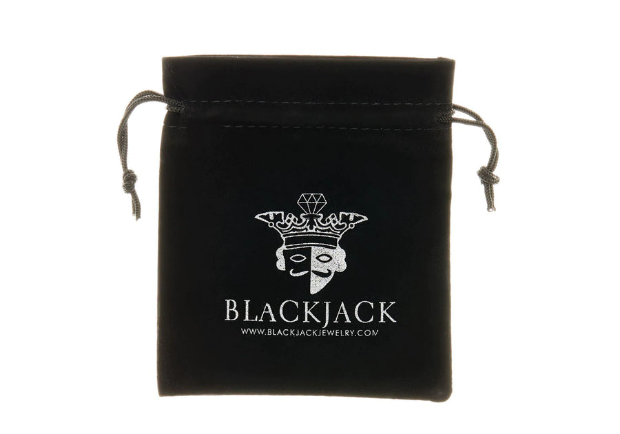 Blackjack Polished Cross Earrings Black 3
