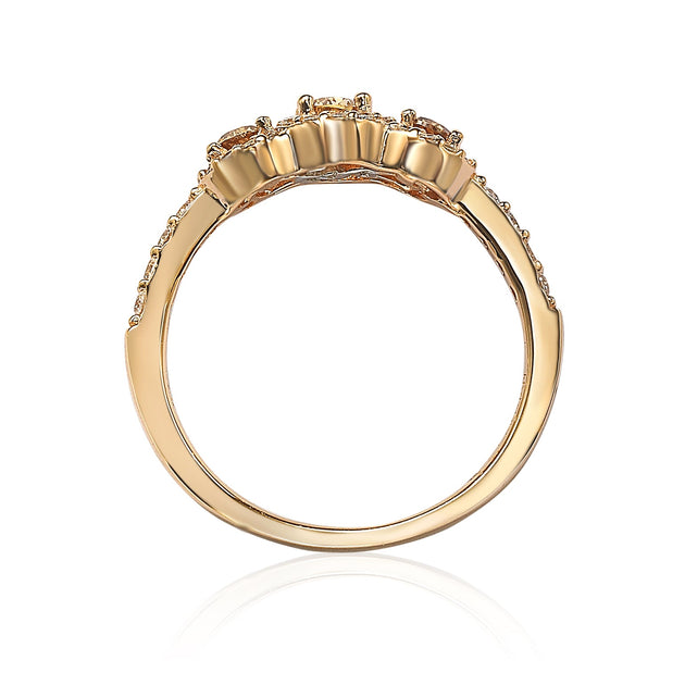 Suzy Levian Rose Petite Ring Schwarz US 5.5 4