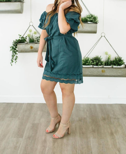 B Collection by Bobeau Diem Dress Green Small 3