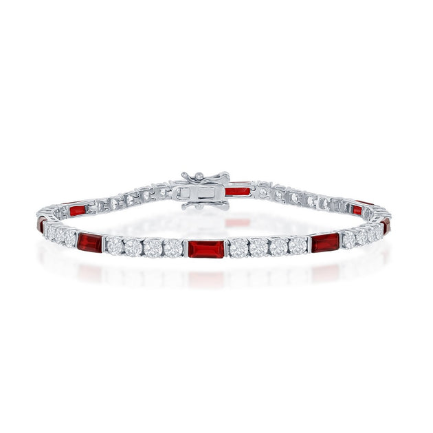 Simona Tennis Bracelet Blue 2