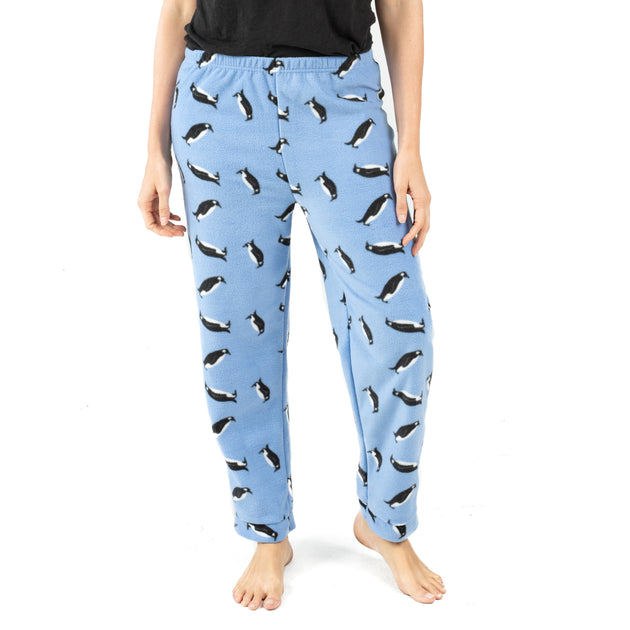 Leveret Christmas Fleece Pajama Pants Penguin Red XSmall 2