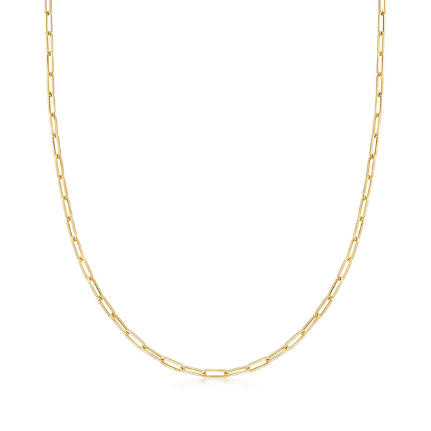 Ross-Simons Paper Clip Link Necklace Yellow Gold 2
