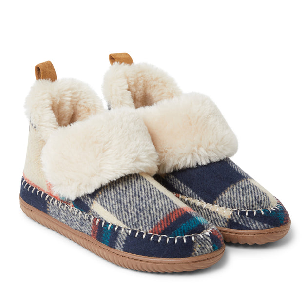 Alpine by Dearfoams Moritz Bootie House Slipper Multi US 7 4