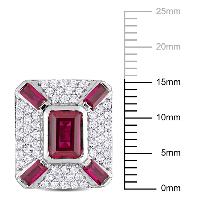 Mimi & Max Cufflinks Red Sterling Silver 4