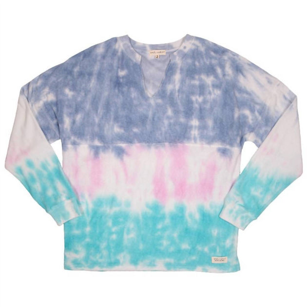 Simply Southern Island Terry Pullover Blue XSmall 3