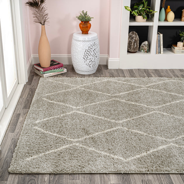 Jonathan Y Catala Moroccan Shag Area Rug Gray 4