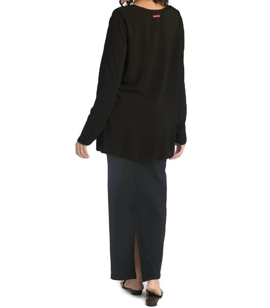 Hard Tail Forever Long Sleeve Flowy Tunic Black XSmall 3