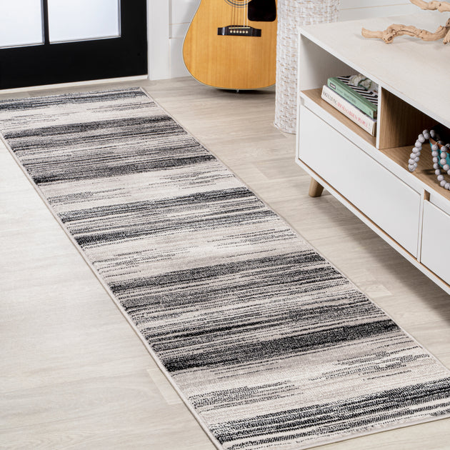 Jonathan Y Austin Runner Rug Gray/Black 2