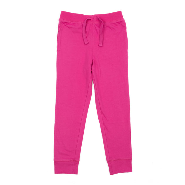 Leveret Kids Drawstring Jogger Pants Red US 14 2