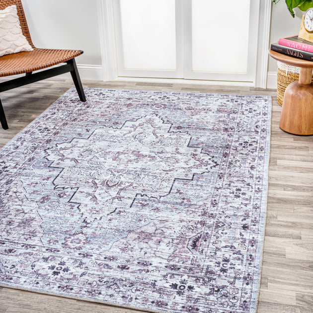 Jonathan Y Didim Boho Medallion Gray/Purple Area Rug 9 ft x 12 ft 3