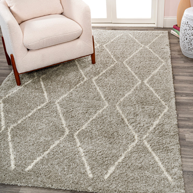 Jonathan Y Catala Moroccan Shag Area Rug Gray 3