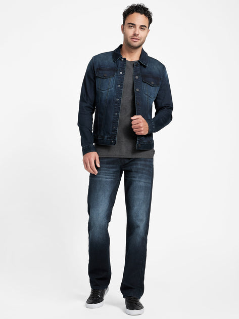 Guess Factory Crescent Straight Jeans Blue 32x30 2