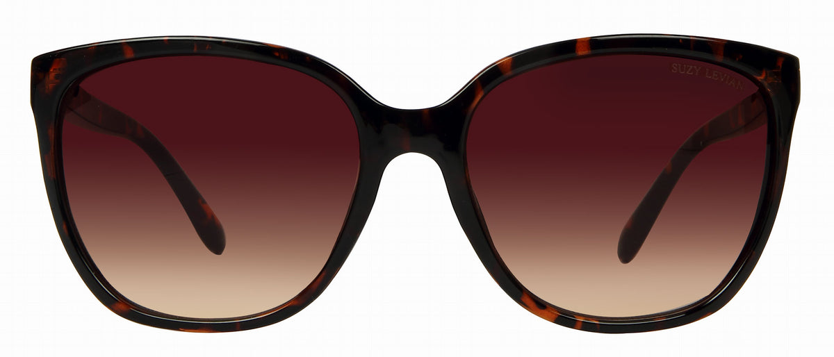 NWT Suzy Levian Brown Tortoise Cat Eye Lens Gold Chain Design Sunglasses UV 100% Suzy Levian Women main image 4