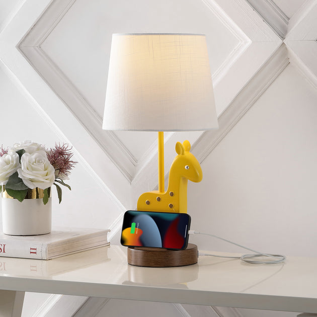 Jonathan Y Sahara LED Table Lamp Yellow 2
