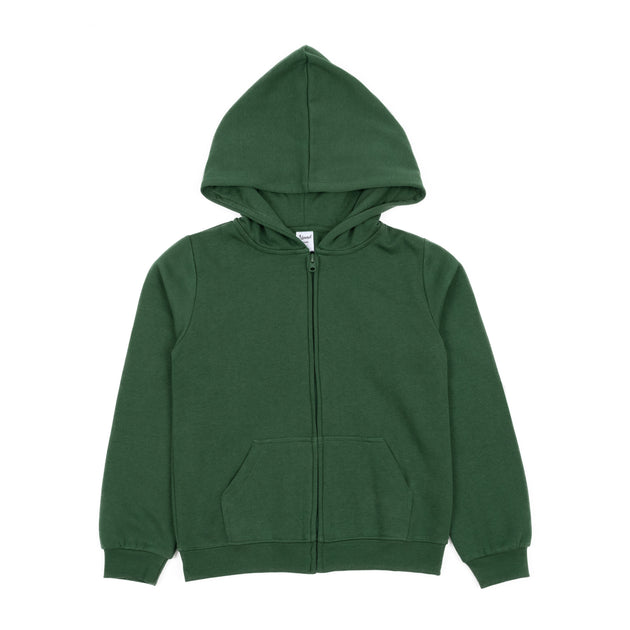 Leveret Sweat à Capuche Enfant Vert avec Fermeture Éclair US 8 4