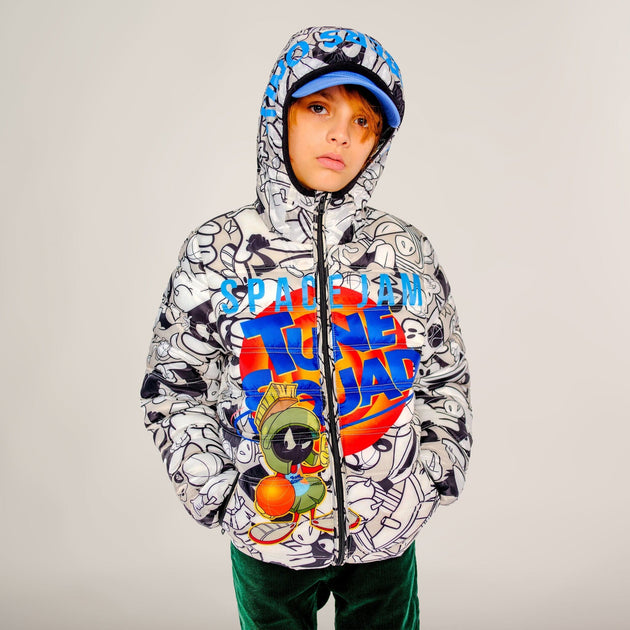 Members Only Boys Packable Tune Squad Jacket Black US 5 2