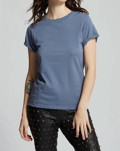 Recycled Karma Fitted T-Shirt Blue Small 2