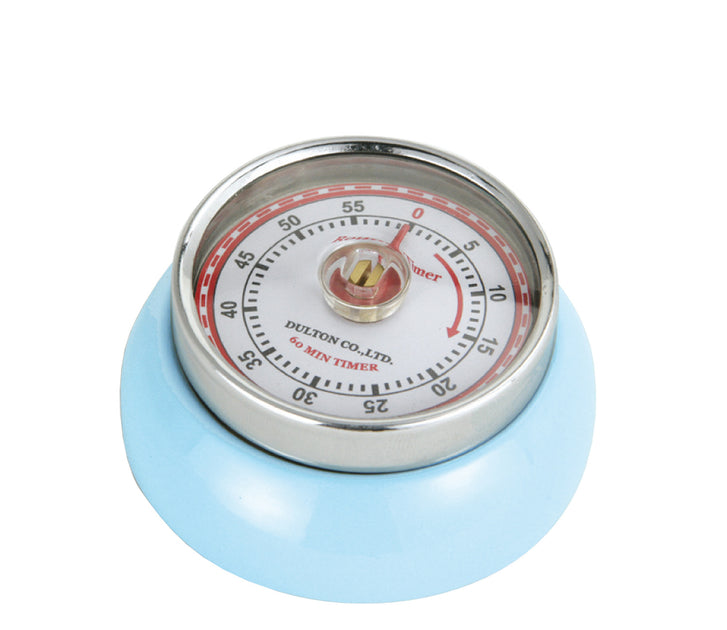 Zassenhaus Magnetic Retro Kitchen Timer Blue 2.75-Inch 2