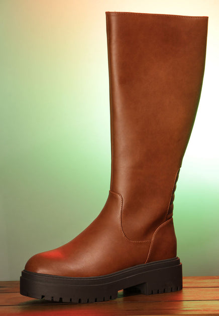 London Rag SH2554 Heeled Boots Black US 10 3