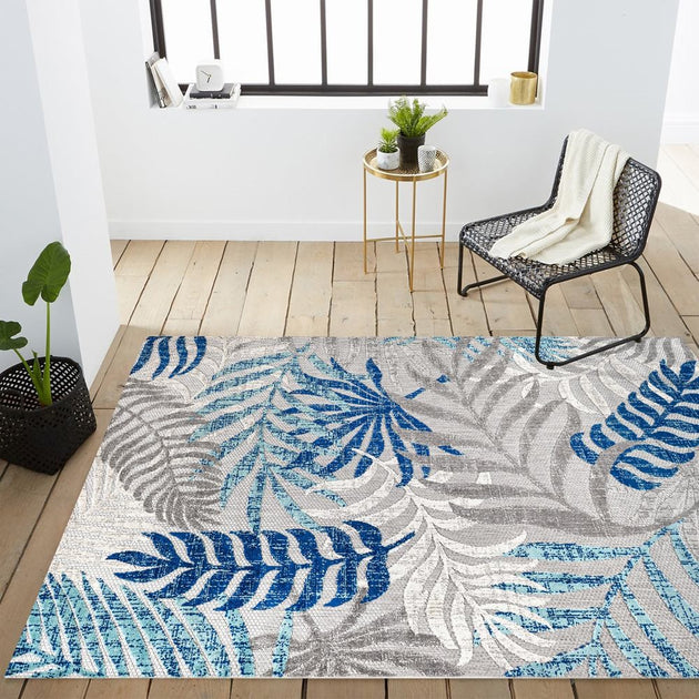 Jonathan Y Tropics Palm Leaves Tapis Intérieur et Extérieur 4