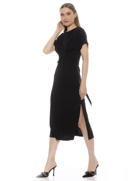 Alexia Admor Cairo Sheath Dress Black Large 3