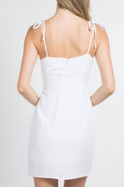 fanco Hook And Eye Short Dress White Small 4