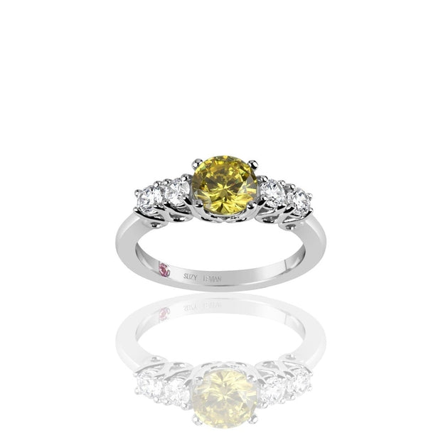 Suzy Levian Engagement Ring White US 5-6 2