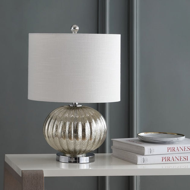 Lampe de table LED en verre mercure Jonathan Y Judith 21 pouces 4
