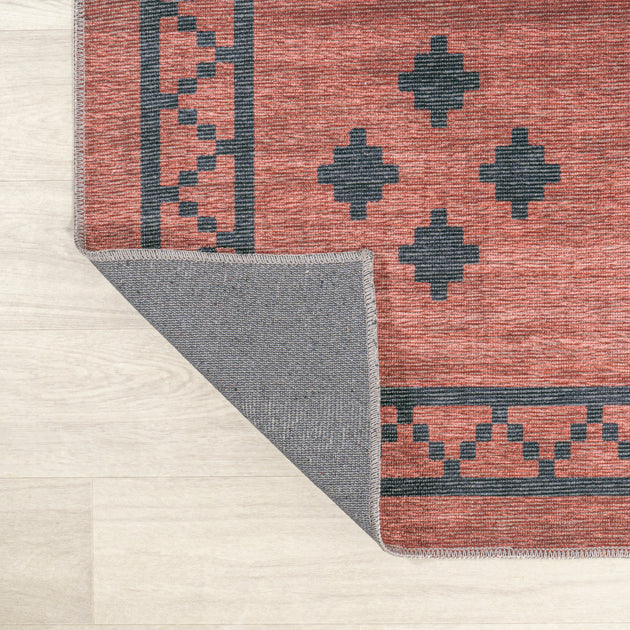 Jonathan Y Korsa Area Rug Red/Black 4