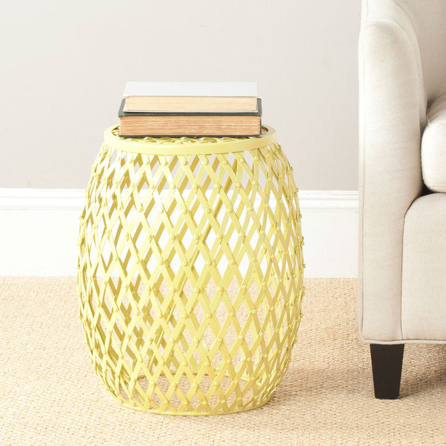 Safavieh Evan Iron Stool Yellow 3