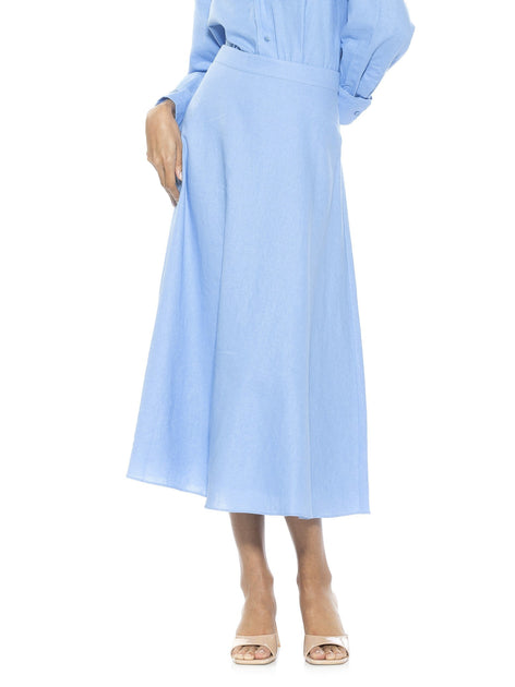 Alexia Admor Brilyn Maxi Skirt Blue US 6 2