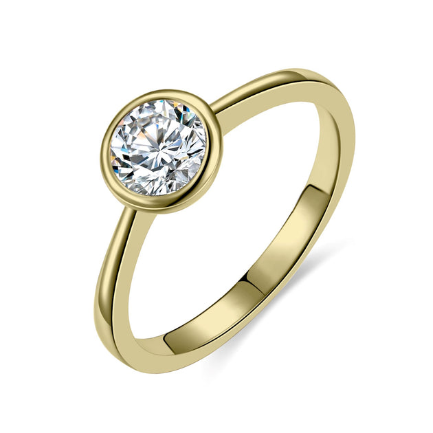 Rachel Glauber RG Solitaire Ring Silver US 8 4