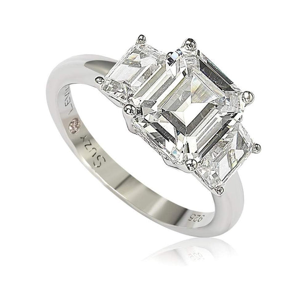 Suzy Levian Cubic Zirconia Engagement Ring White US 7 2