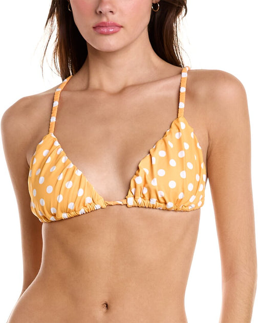 Caroline Constas Stacia Bikini Top Yellow XXS 2