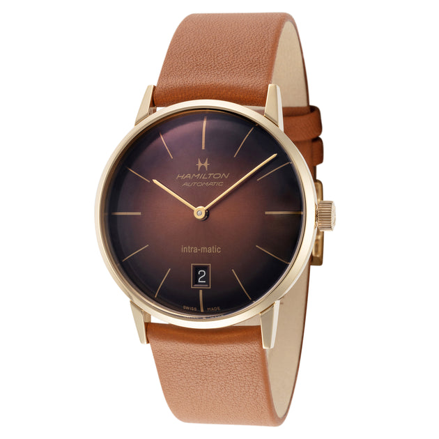 Hamilton Intra-Matic 38mm Automatic Watch Gold 2