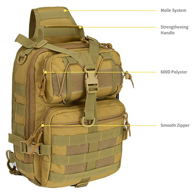 Jupiter Gear Taktischer Militär Sling Rucksack 15L 4