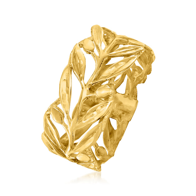 Ross-Simons Leaf Ring Yellow Gold US 8 4