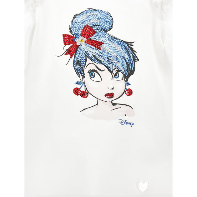 Monnalisa Tinker Bell T-Shirt White US 5T 4