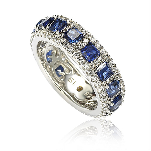 Suzy Levian Eternity Band Blue US 7 2