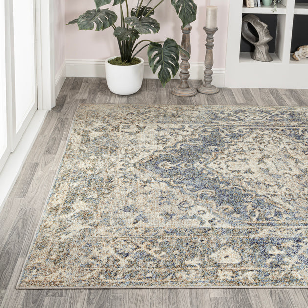 Jonathan Y Pavel Area Rug Blue/Cream 4