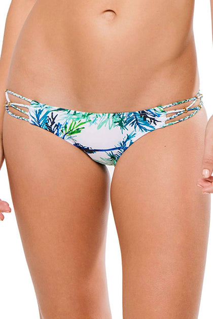 Bas de bikini PilyQ Palms Tab Side Brazilian Hipster 2